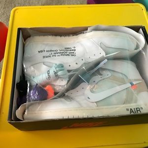 Off White Nike Air Jordan 1s (white)